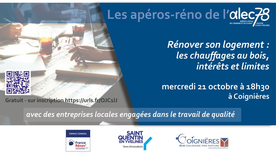 Affiche ou photo de Apéro-réno Les chauffages au bois, intérêts et limites