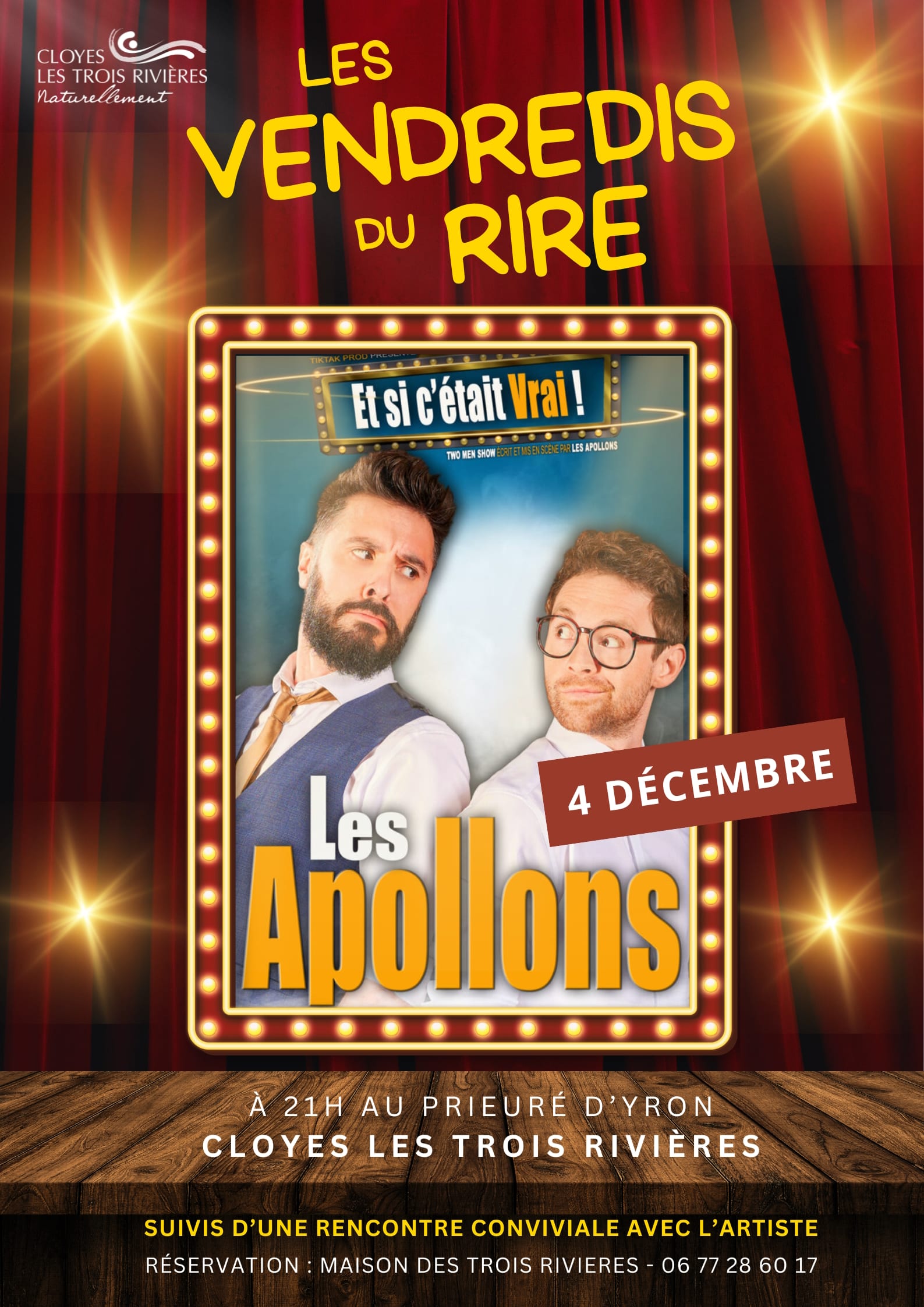Affiche ou photo de Vendredi du rire : Les Apollons "Et si c'était vrai!"