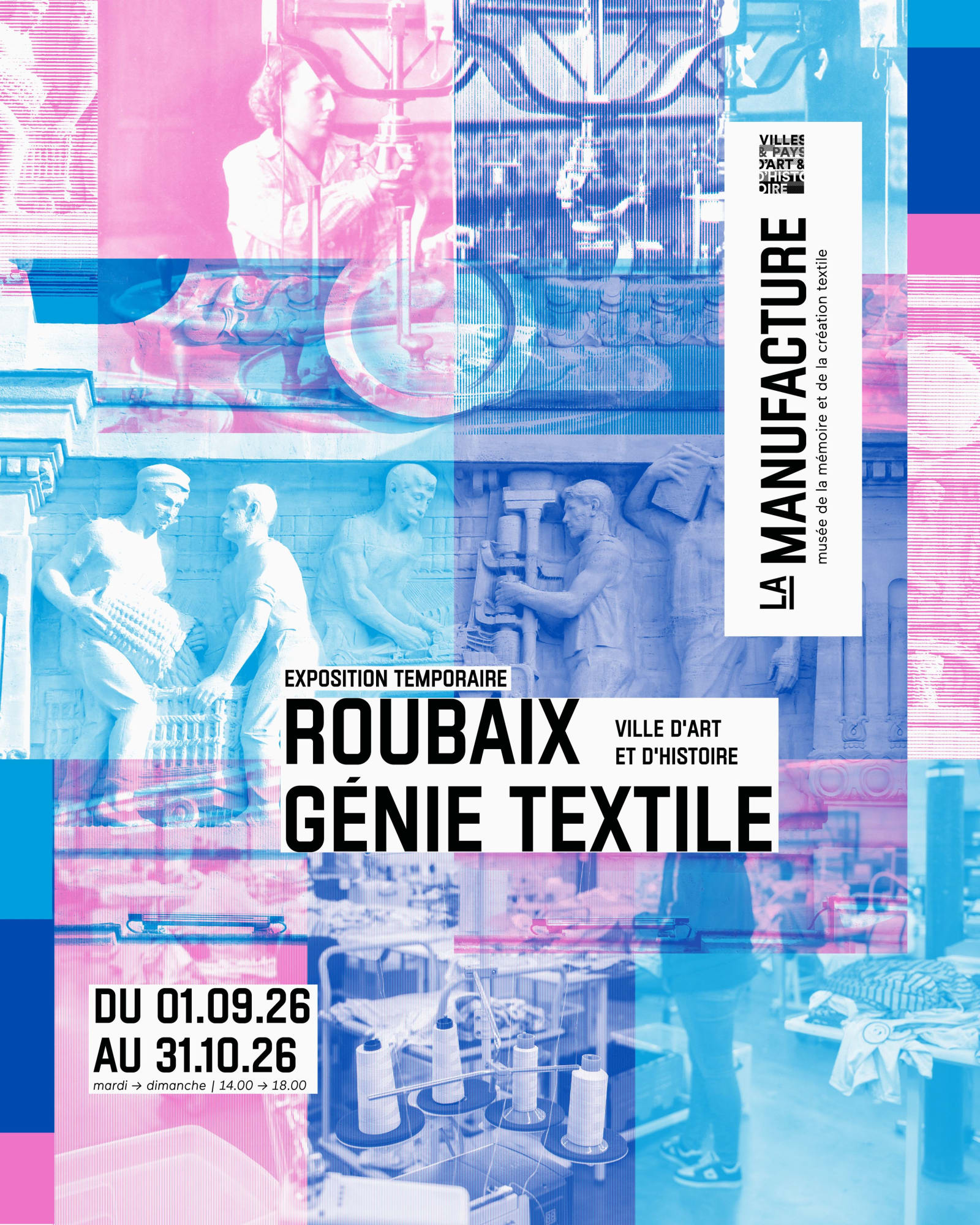 Affiche ou photo de Exposition "Roubaix Génie Textile"