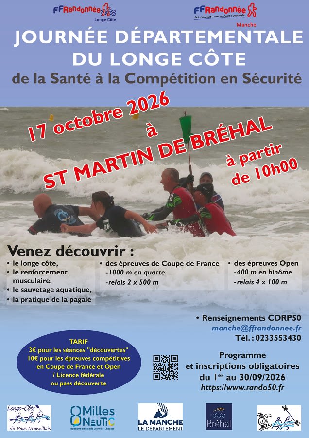 Affiche ou photo de Journée départementale de longe côte