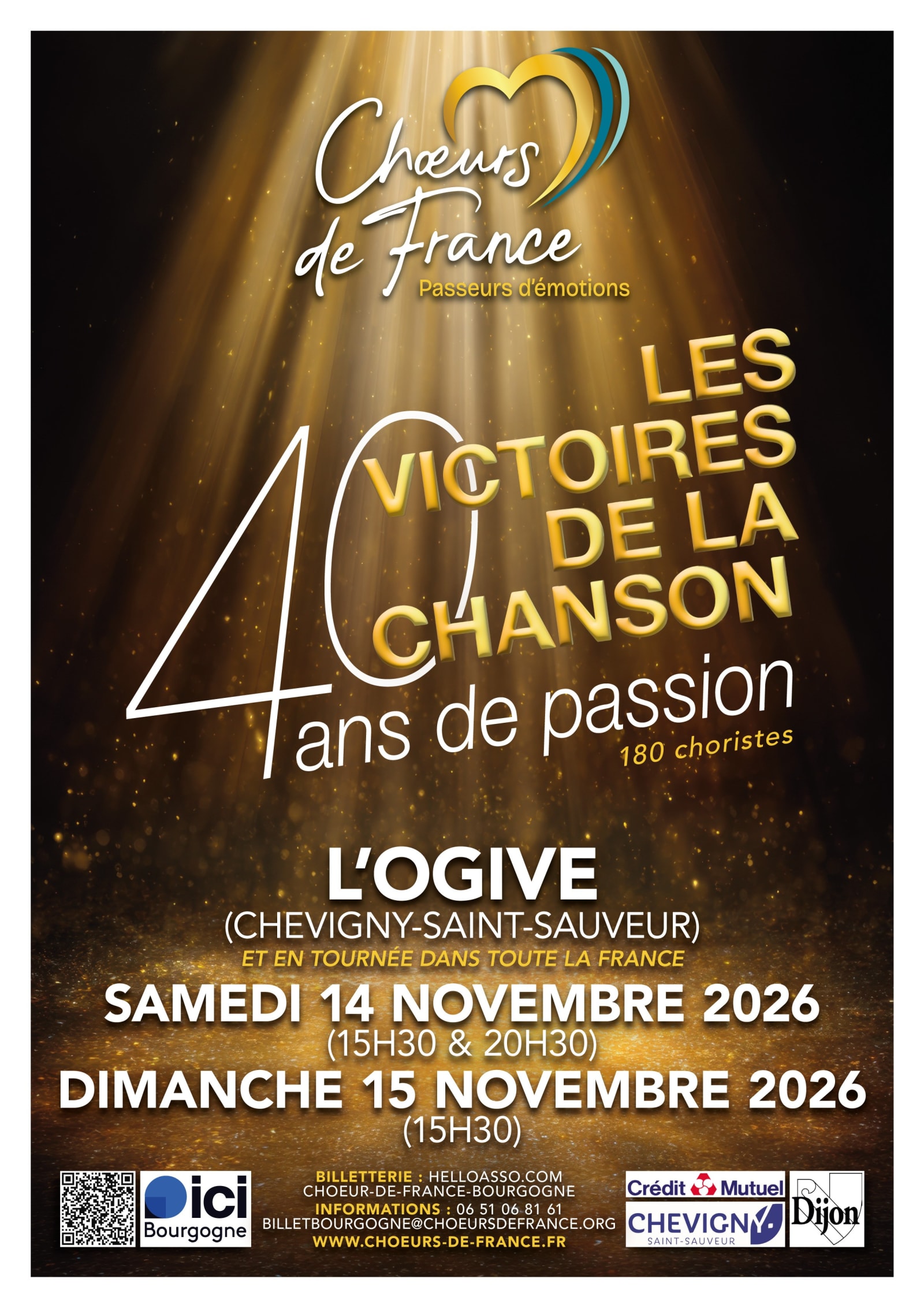Affiche ou photo de Les victoires de la chanson 40 ans de passion