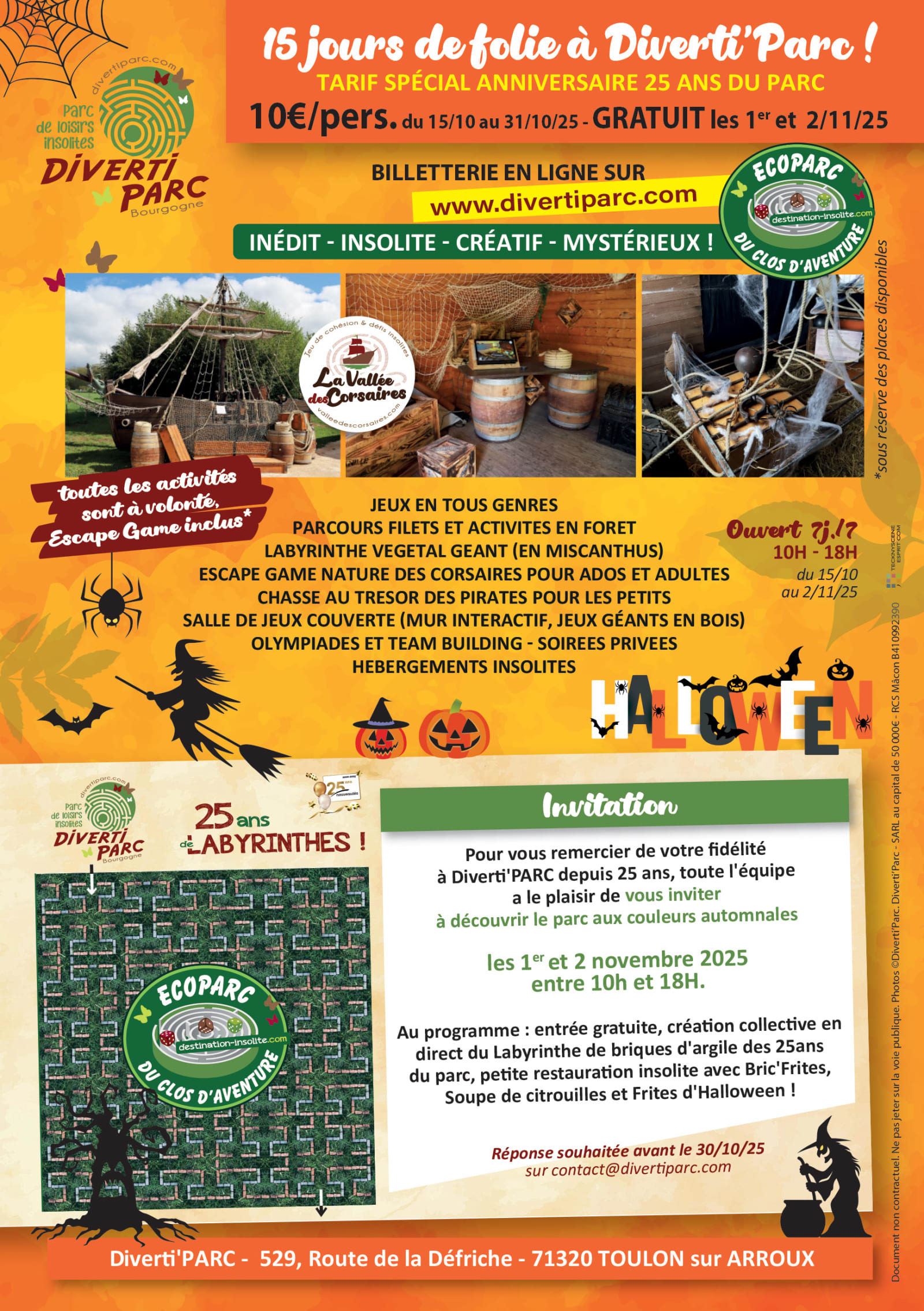 Affiche ou photo de Halloween à Diverti'Parc !