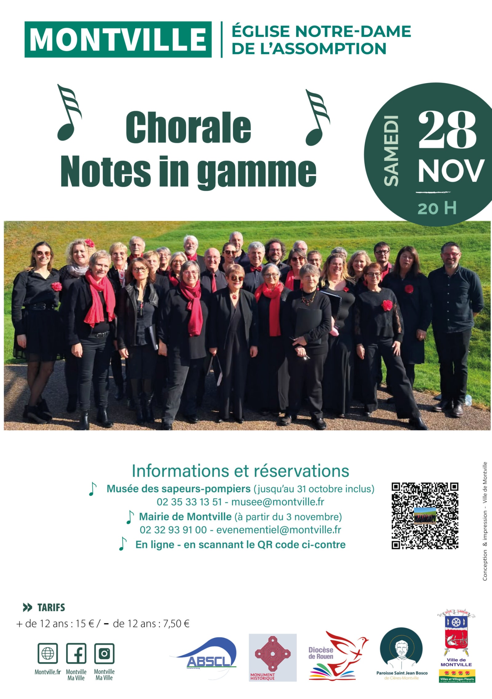 Affiche ou photo de Chorale à Montville : Notes in gamme