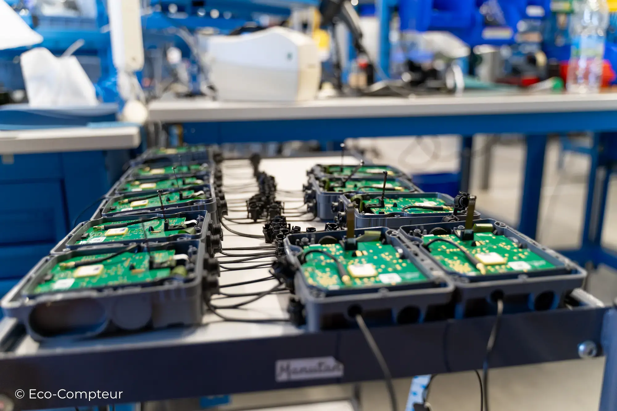 Visite des locaux de fabrication d'Eco-Compteur