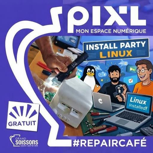 Affiche ou photo de Venez réparer vos objets au Repair Café PIXl GrandSoissons