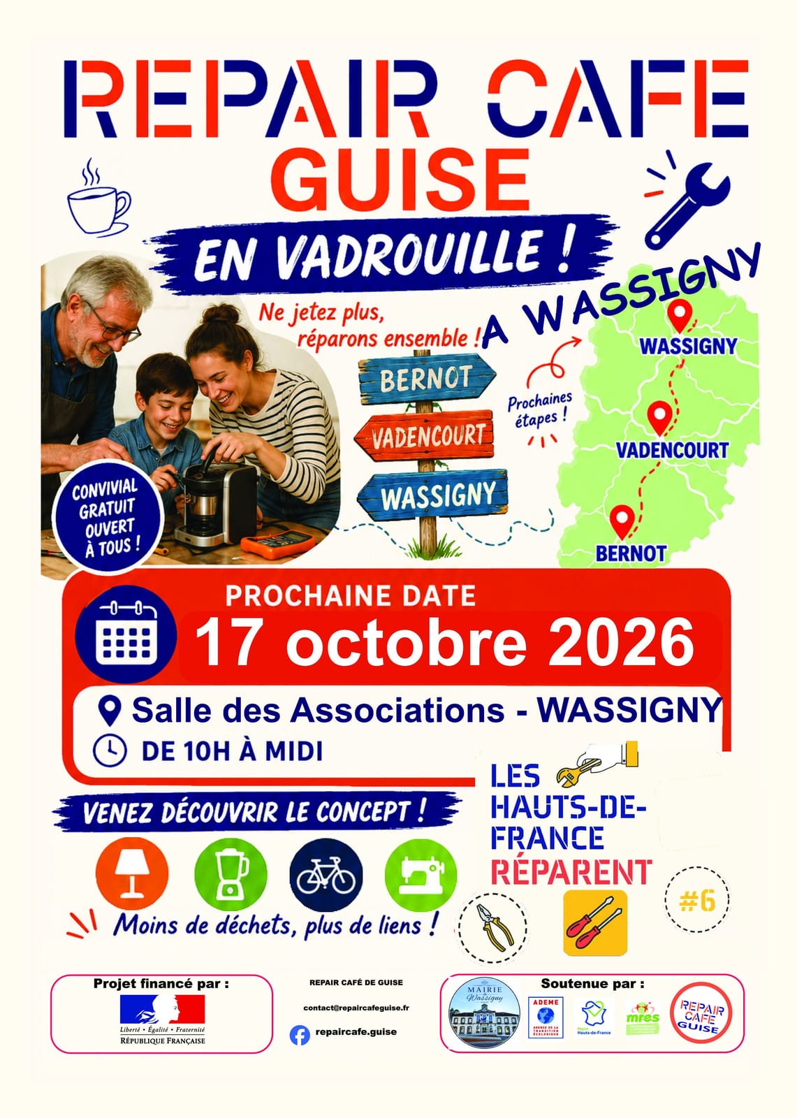 Affiche ou photo de Repair Café à Wassigny