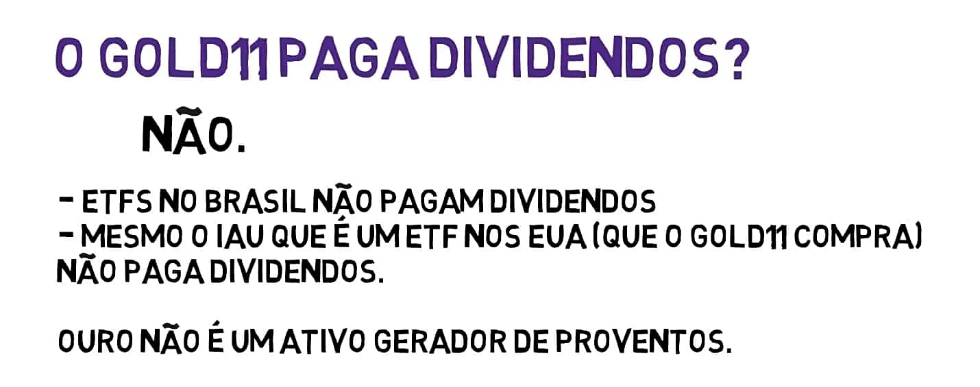 gold11 paga dividendos ouro b3