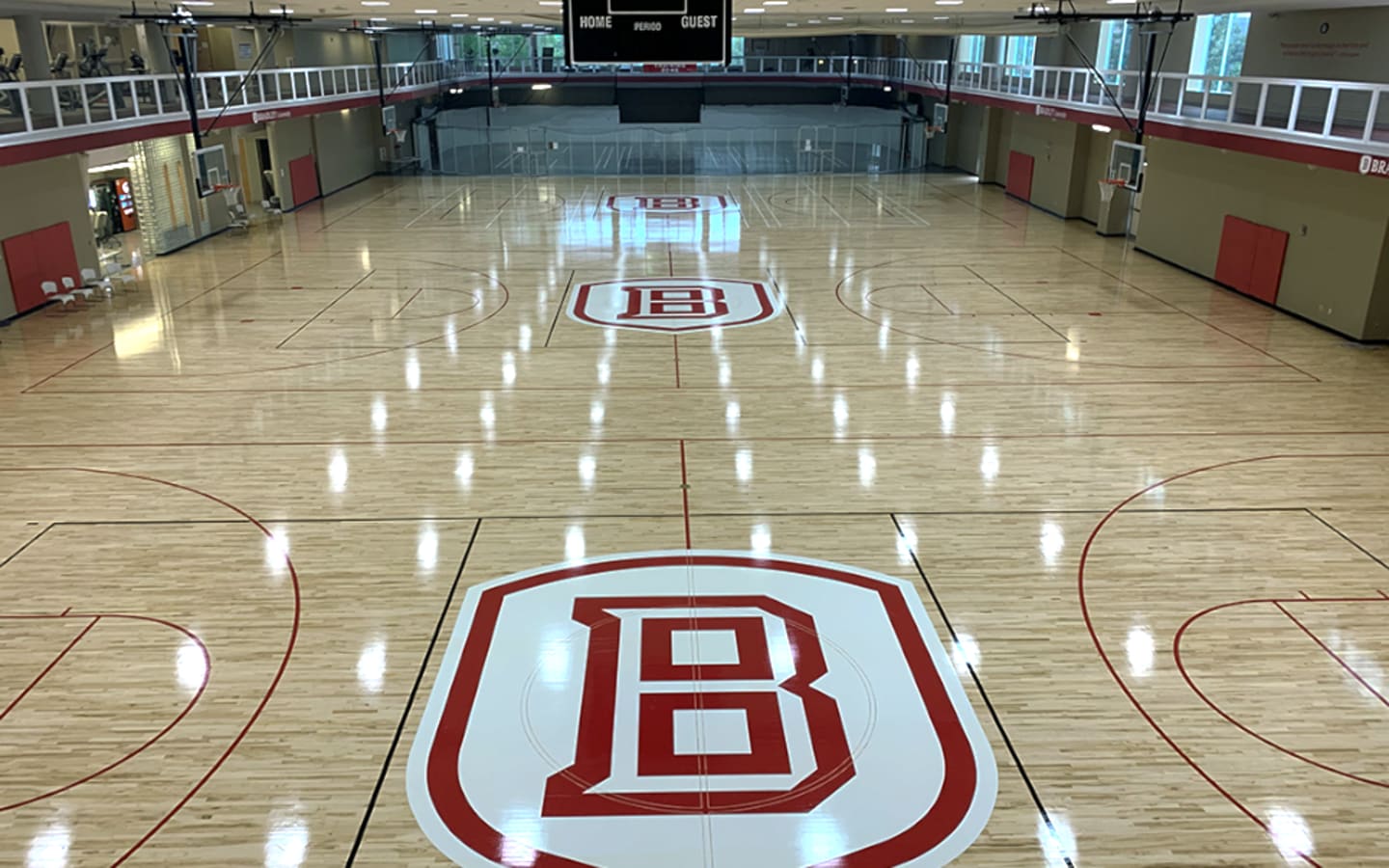 Bradley University Markin Recreation Center Hardwood Maple Floor