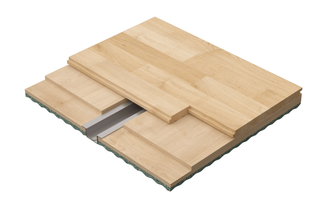 Connor Sports S-Channel subfloor system designed for high-strength support and stable athletic floor performance