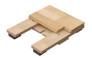 Connor<sup>®</sup> Sports Alliance hardwood sports flooring system designed for premium stability, consistent ball response, and long-term gym performance