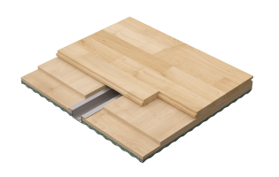 Connor Sports S-Channel subfloor system designed for high-strength support and stable athletic floor performance