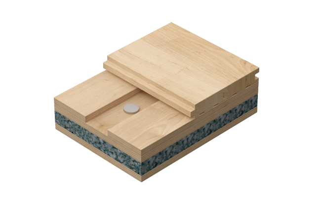 Connor<sup>®</sup> Sports VIP hardwood sports flooring system providing premium shock absorption, durability, and consistent gym performance