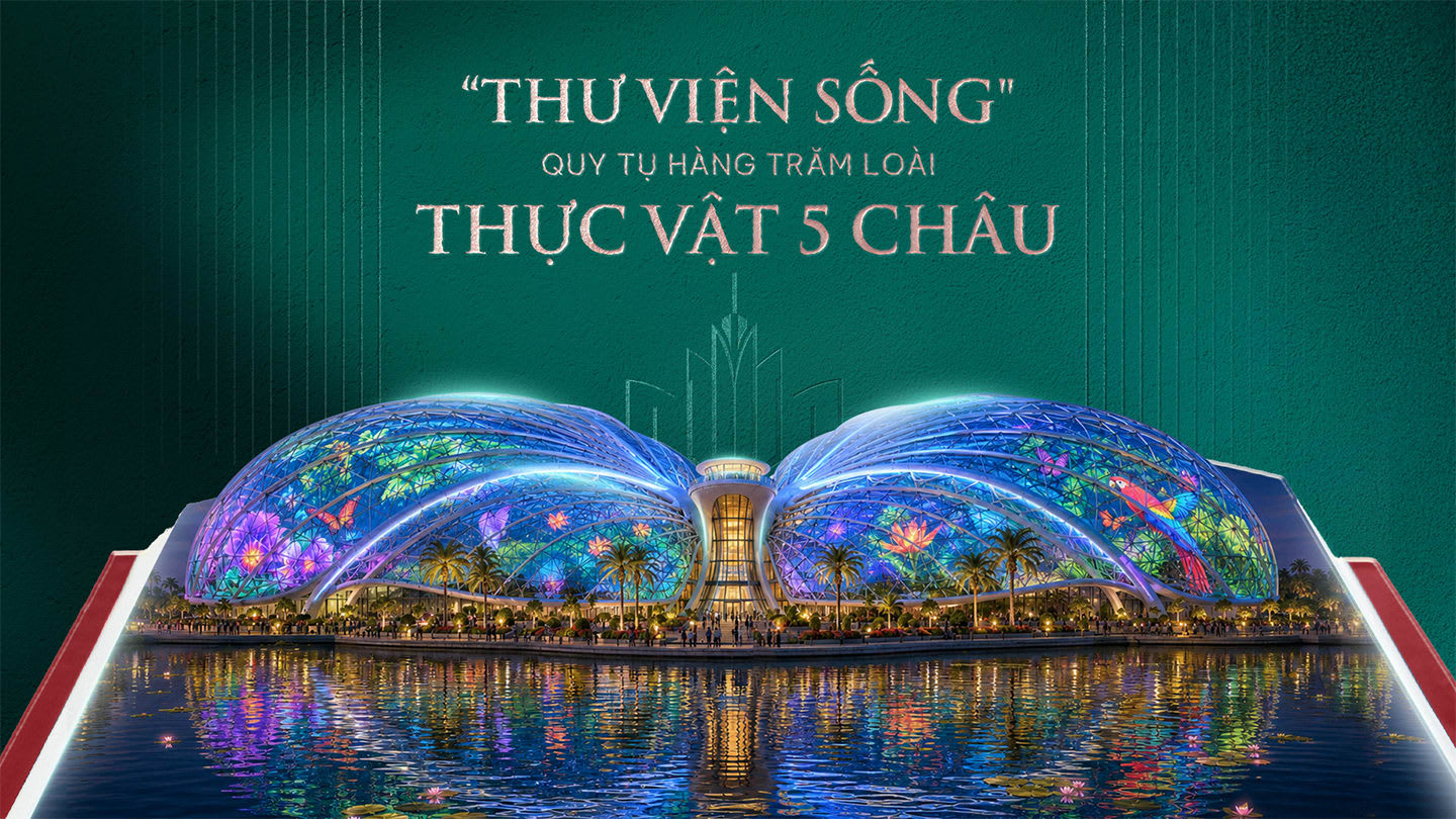 Phối cảnh tiện ích vườn hoa nhà kính