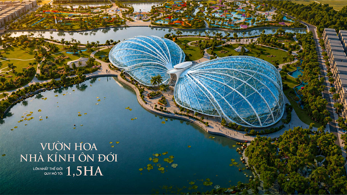 Vườn hoa nhà kính ôn đới quy mô 1,5 ha lớn nhất thế giới