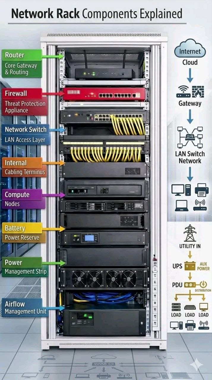 Susunan Komponen Server Optimal: Panduan Lengkap Rak Server & Jaringan Susunan Komponen Server Optimal: Panduan Lengkap Rak Server & Jaringan
