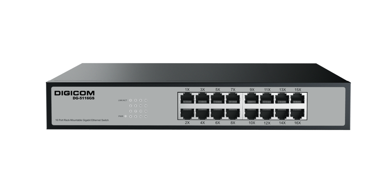 Digicom DG-5116P 16 Port  Network Switch thumbnail 2