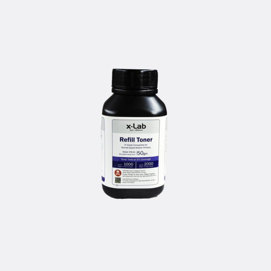 X-Lab Refill Toner Compatible all Brother Laser Printer Powder Original - 50 gm thumbnail 2