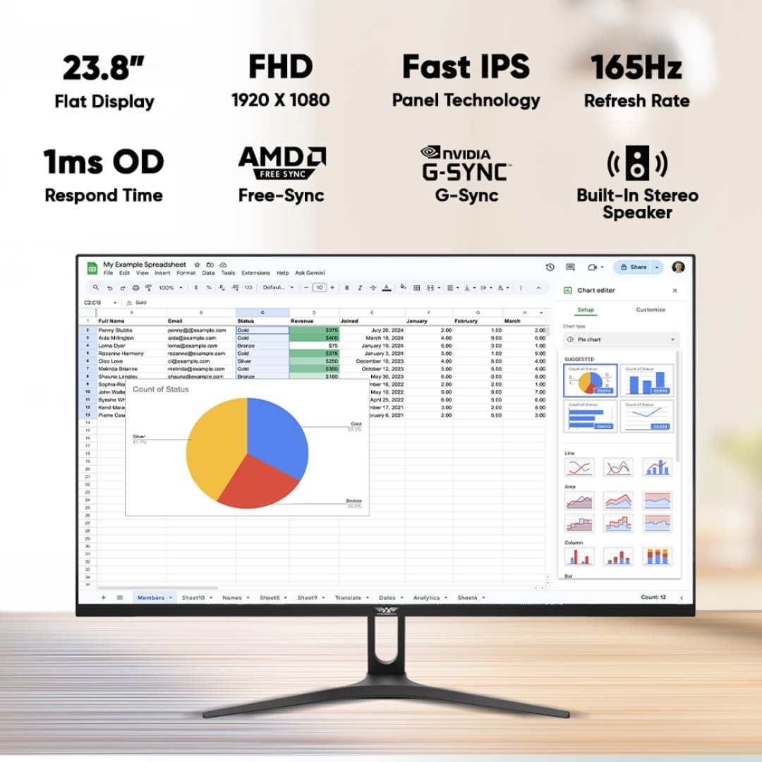 Armaggeddon PIXXEL+ XF24HD Super PXP 24G – 24 inch Monitor | 165Hz Refresh Rate thumbnail 2