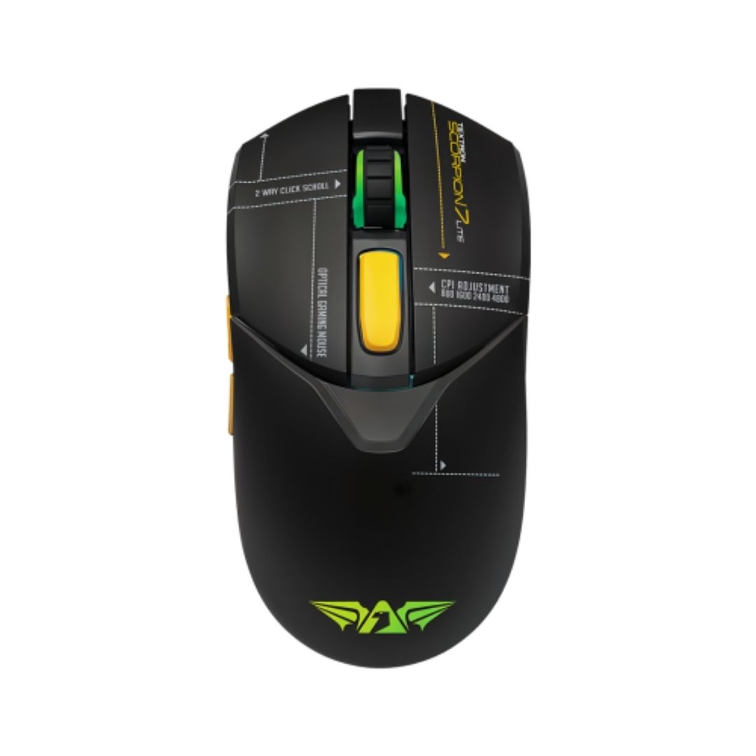 Armaggeddon Textron Scorpion 7 Lite Gaming Mouse – Black - Image 1