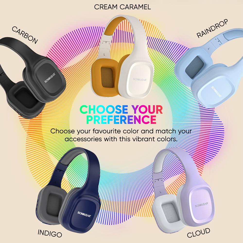SonicGear Airphone 5 Headphone | Strong Bass & High Clarity Audio | Bluetooth 5.4 Wireless thumbnail 5