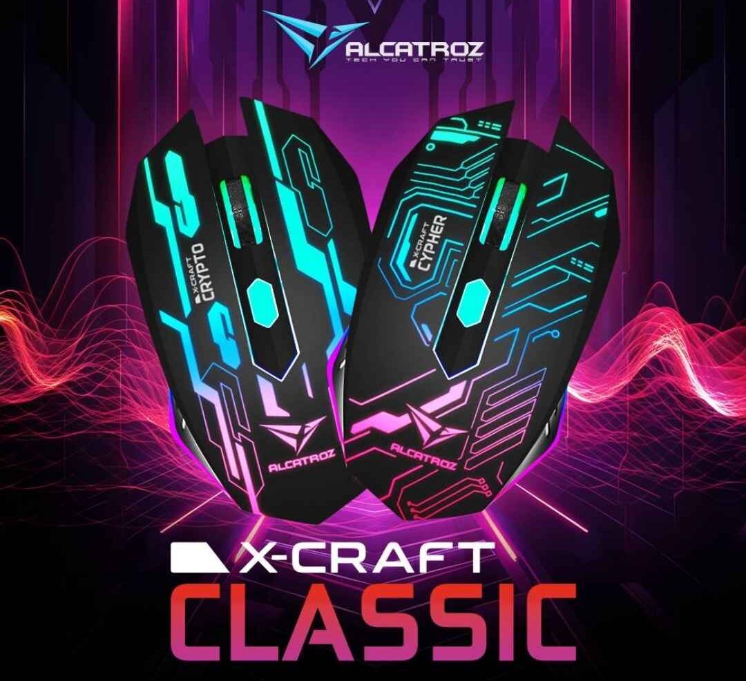 Alcatroz X-Craft Cypher / Crypto Gaming Mouse – RGB Lightning, 1200 DPI thumbnail 2