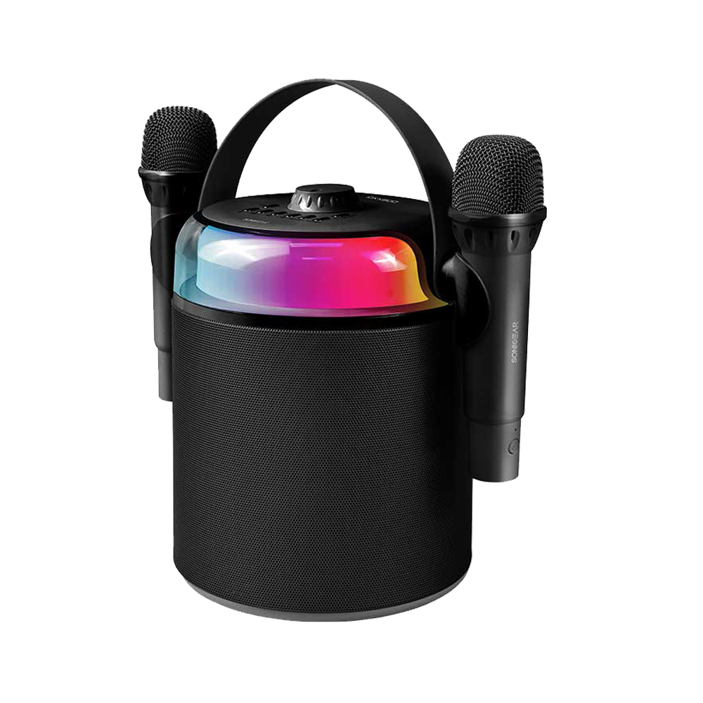 SonicGear iOX K800 Bluetooth Speaker – 40W Portable RGB Bluetooth 5.3 Karaoke Speaker with Dual Wireless Mics thumbnail 2