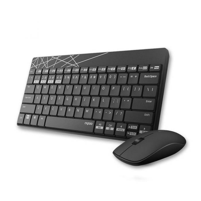 RAPOO 8000M (US-Black Multimode (Wireless / Bluetooth) Keyboard | Mouse Combo) thumbnail 2