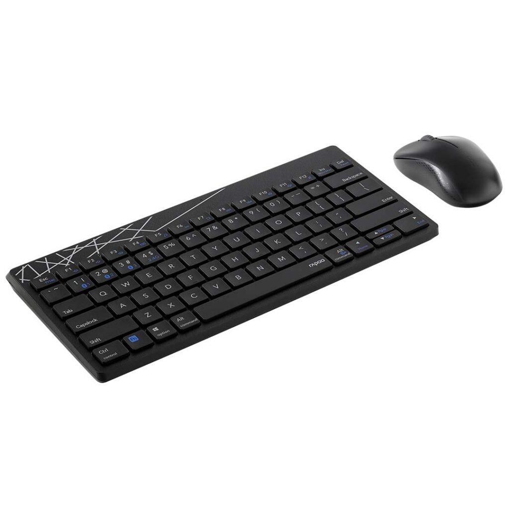 RAPOO 8000M (US-Black Multimode (Wireless / Bluetooth) Keyboard | Mouse Combo) thumbnail 3