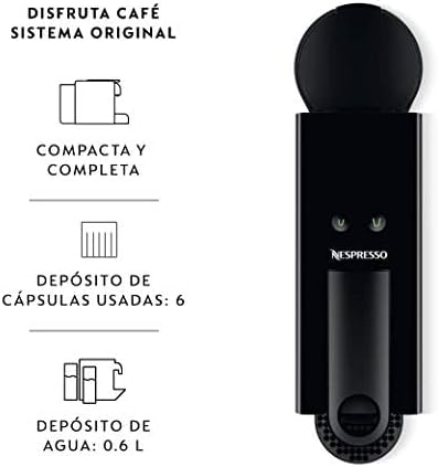 Nespresso Cafetera Essenza Mini, Color Negra, con Kit de Desgutación de 7 Cápsulas - Image 4