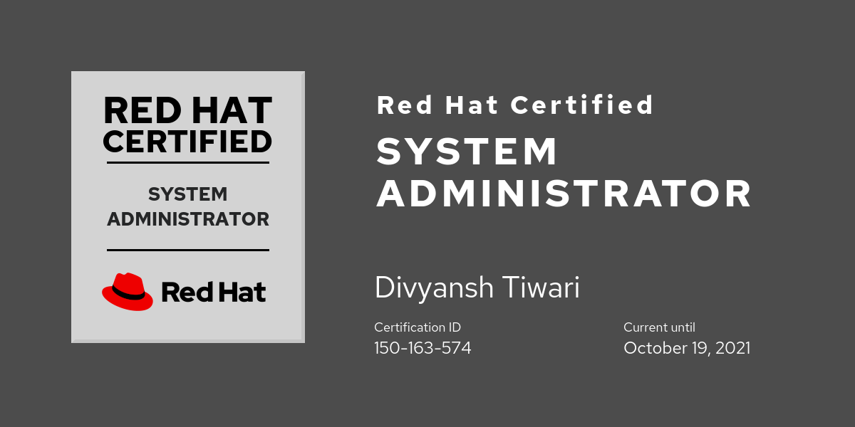 Red Hat Certified System Administrator