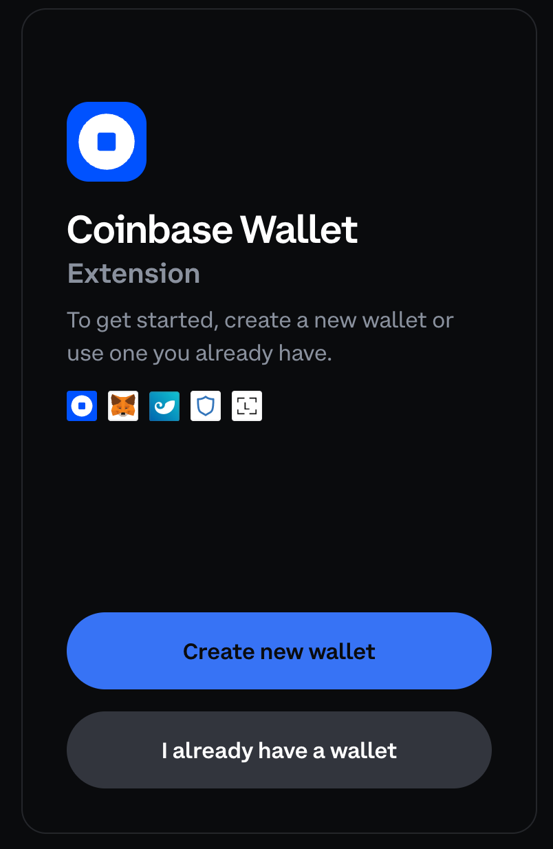 create a coinbase wallet