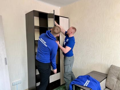 «Молодая Гвардия Единой России» подготовила квартиру семьи мобилизованного солдата к предстоящему ремонту