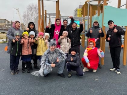 В Губкинском для детей провели игровую программу