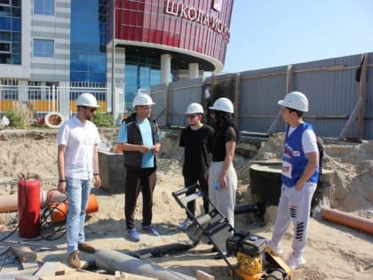 Строительство светомузыкального фонтана в Губкинском под контролем партийцев