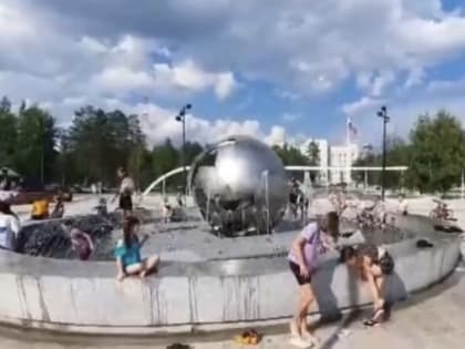 Городской фонтан — небезопасное место для купания детей