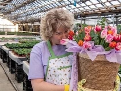 Цветочный микс в одном букете. В теплице Ноябрьска созревают первые тюльпаны