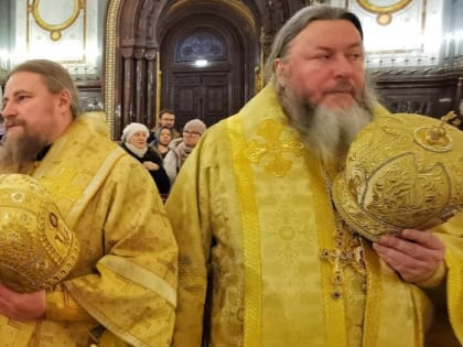 Участие в Патриаршем богослужении