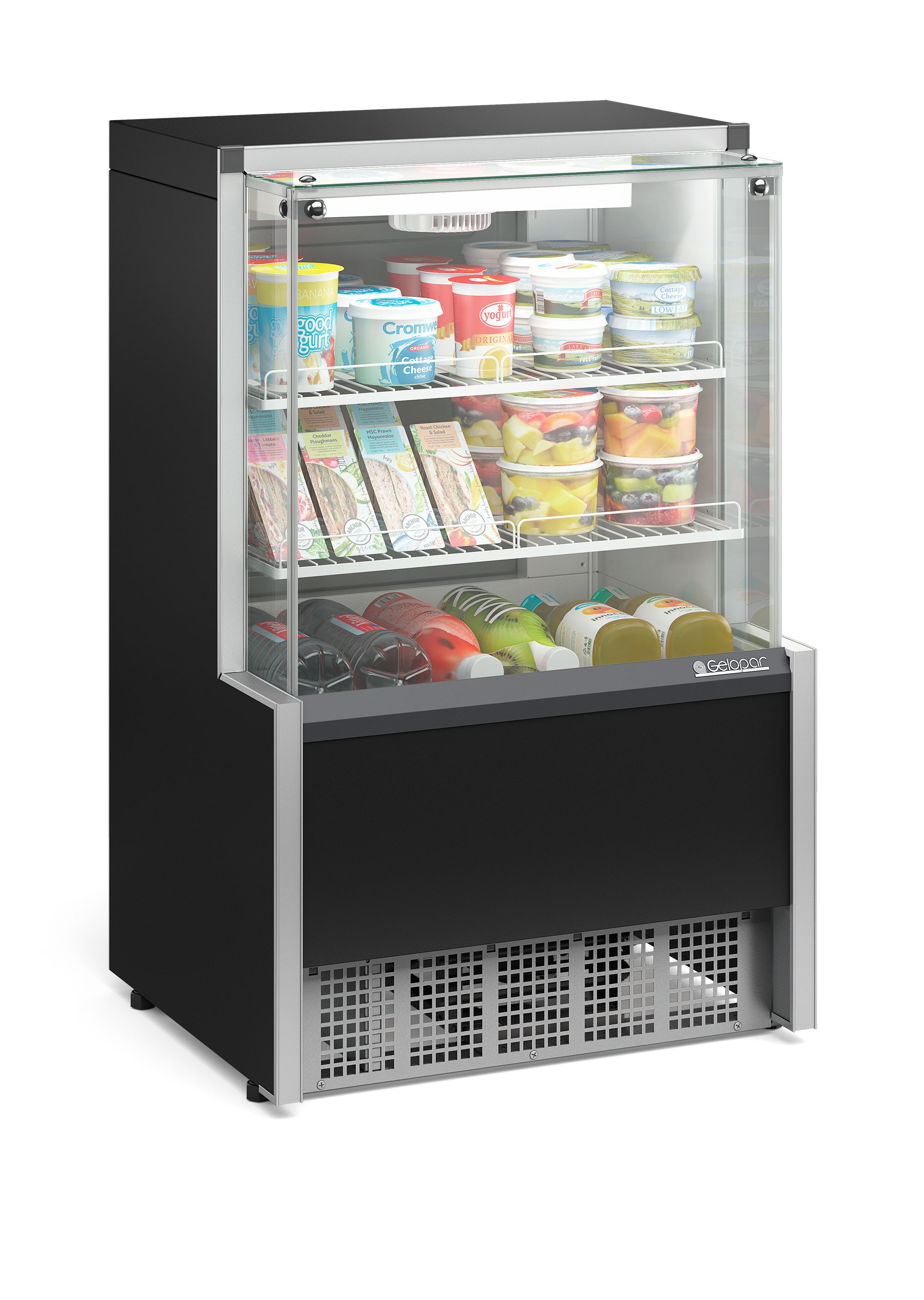 Vitrine Refrigerada Ar Forçado GPFA-075RPR Linha Aurora Gelopar 