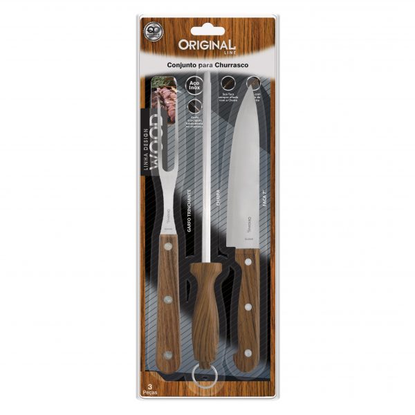 Conjunto de Churrasco Design Wood