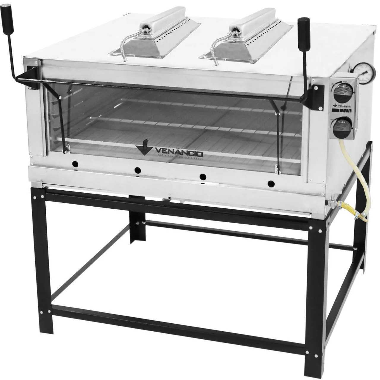 Forno Roma gás Inox com infravermelho para pães, bolos e pizzas FIRIV90