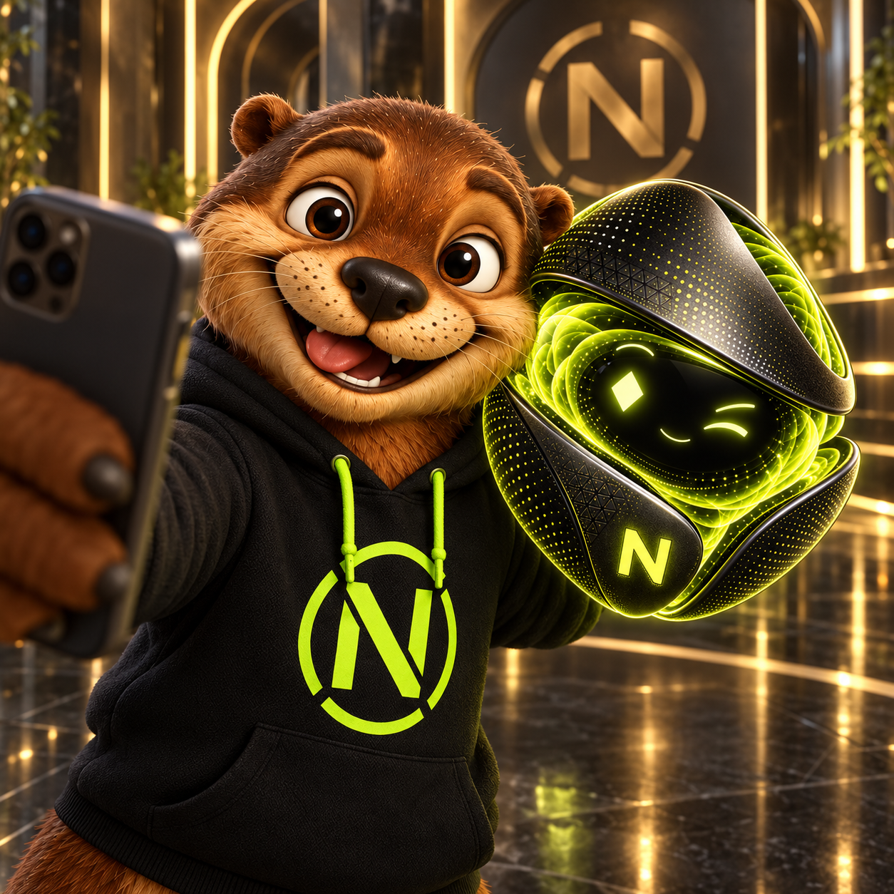 Selfie de Nutrí y Otto
