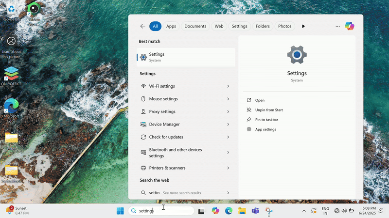 Windows Settings GIF