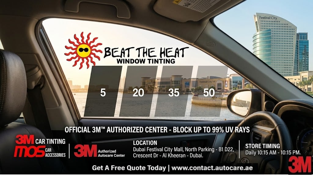 3M Car Tinting MOS — Auto window tinting service in Dubai