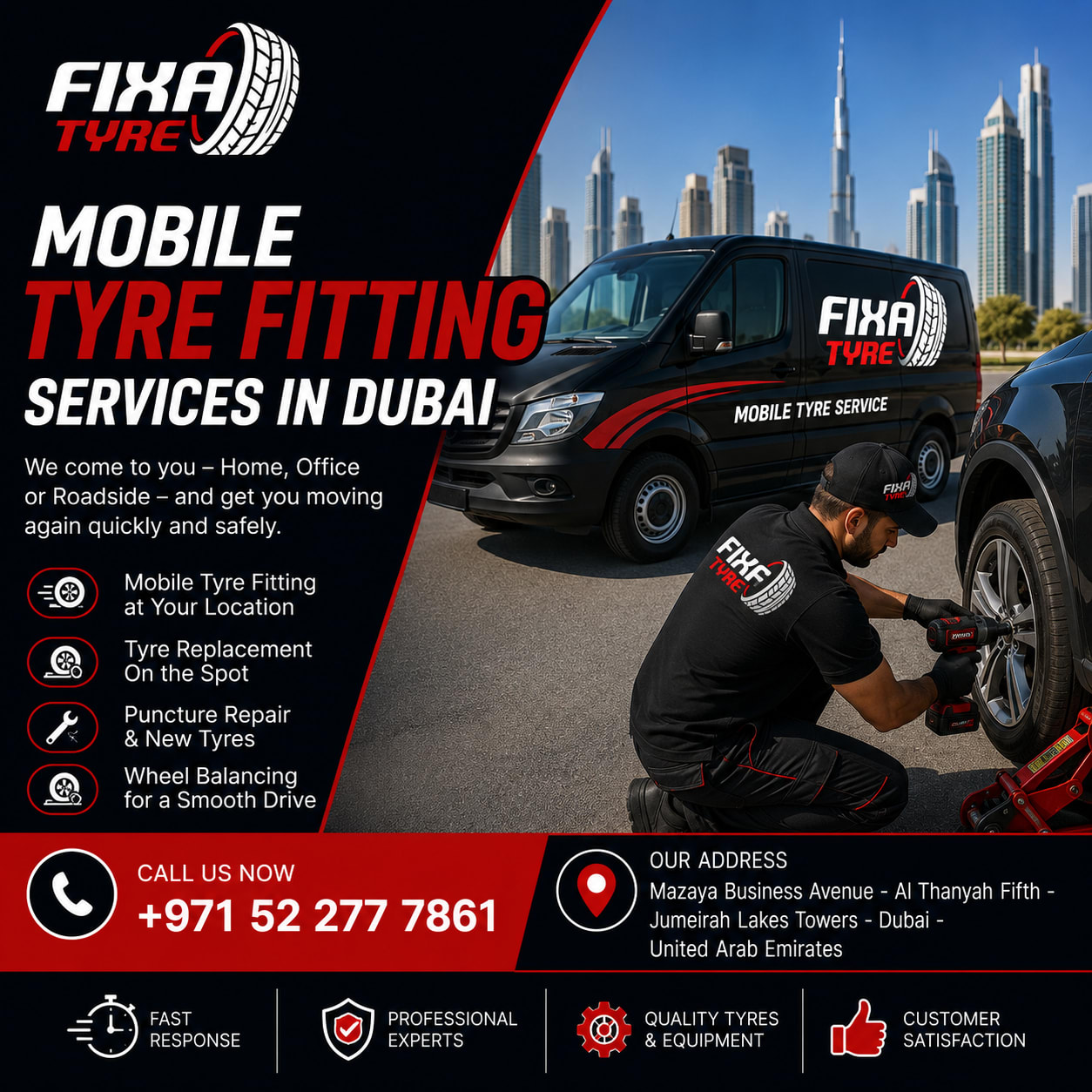 FIX A Tyre | Mobile Tyre Service Dubai — Tire shop photo