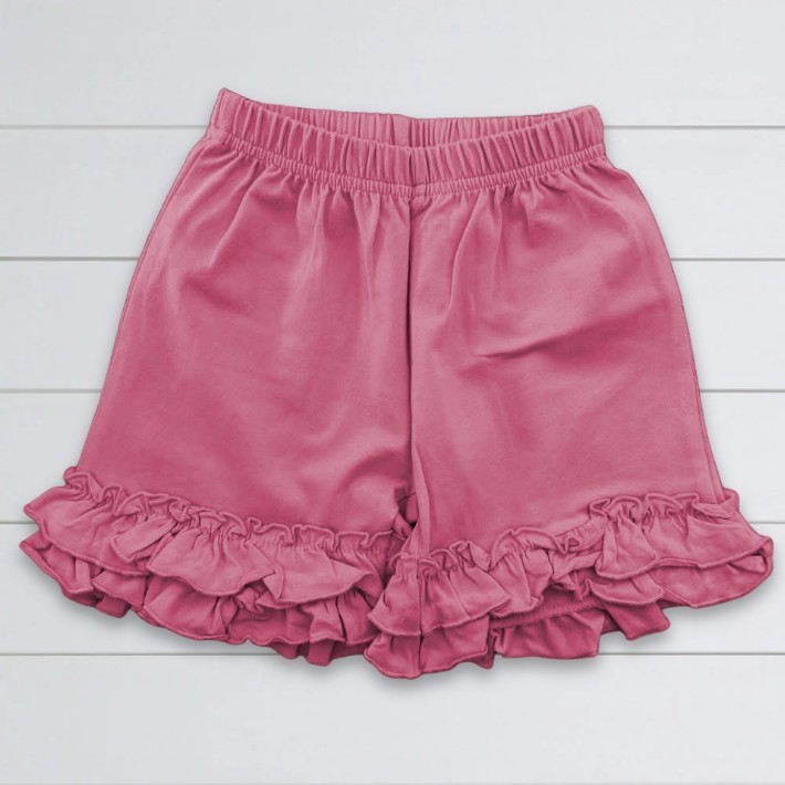 Girls Ruffle Shorts - Perfect Pink