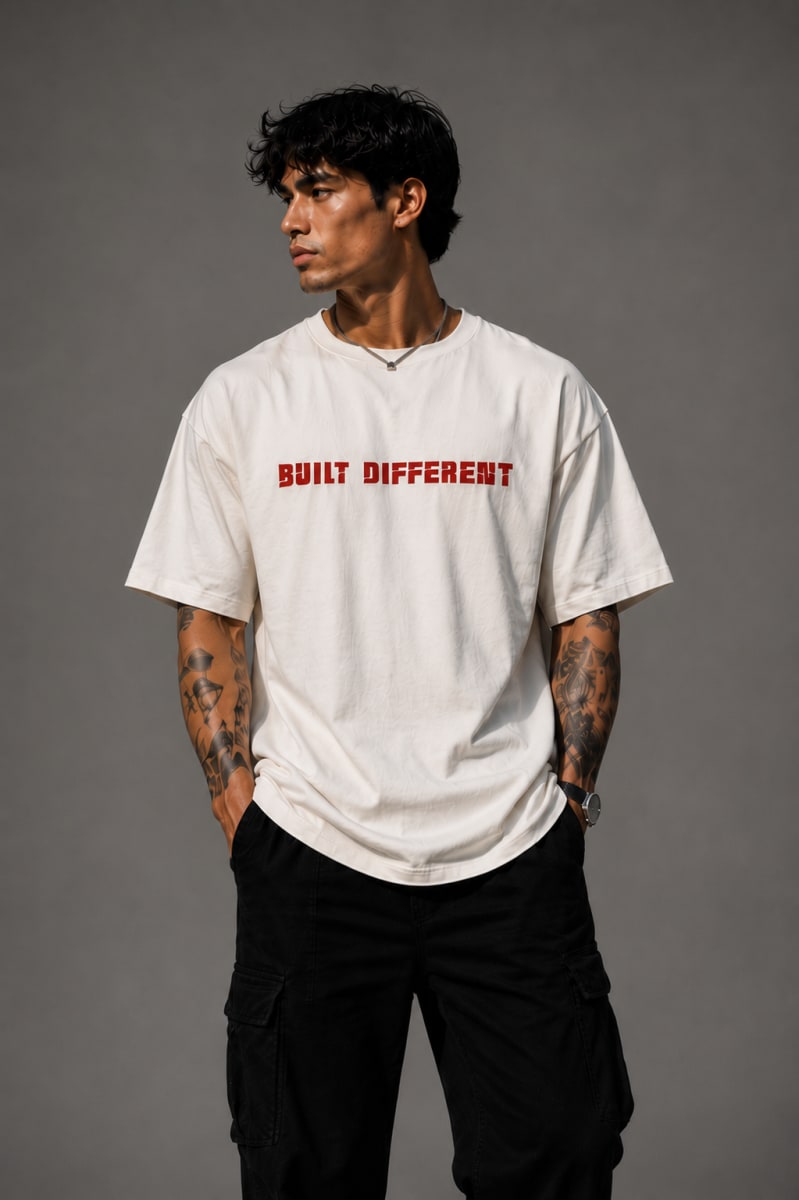 Built Different -Premium Oversized T-shirt — view 1