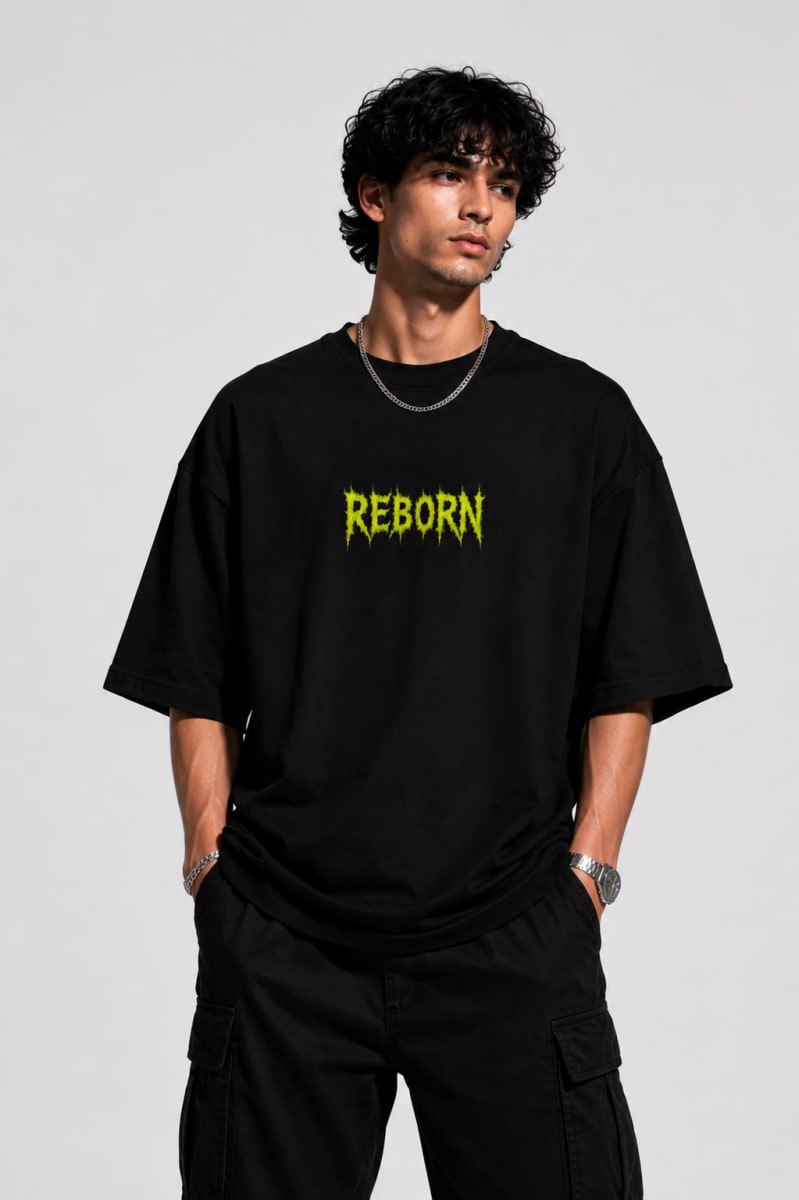Reborn -Premium Oversized T-shirt — view 3