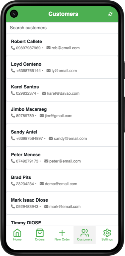 Customer List