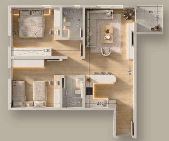 Type A4 (79 m²) – Building A