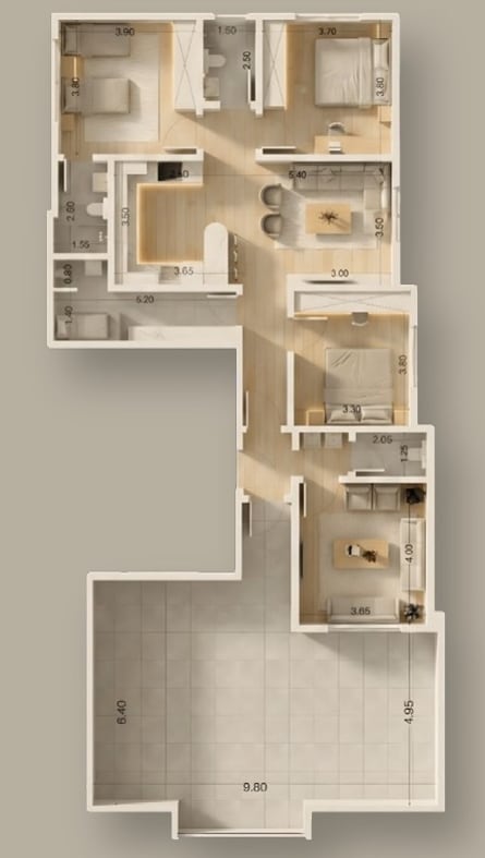 Penthouse A1 – 4